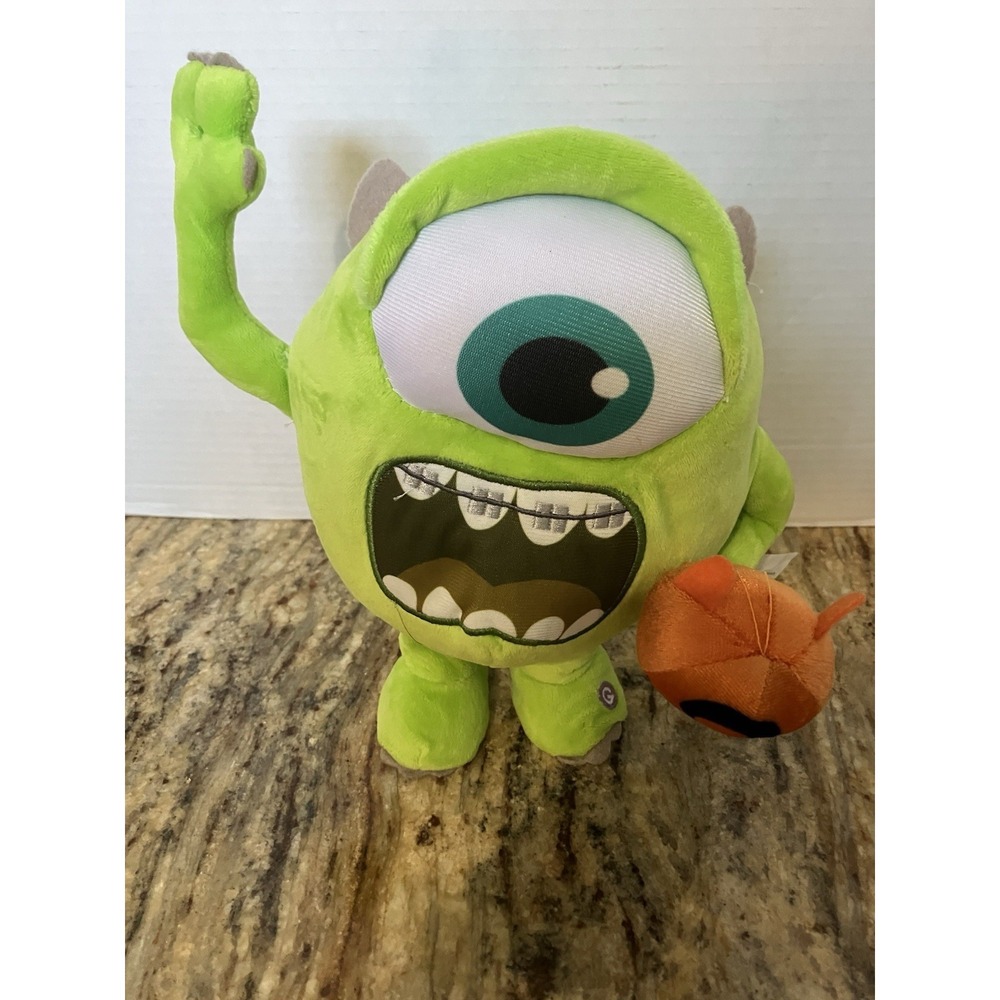 Disney Pixar Monsters Inc Mike Wazowski Plush Waddles Animated Music Halloween